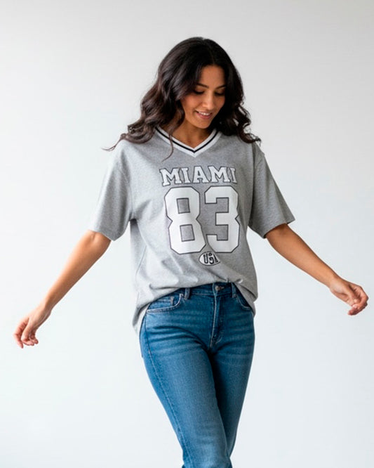OFERTA X3 Camiseta Deportiva Miami | Roja, Gris